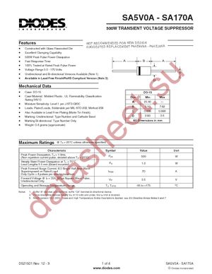 SA12A-T datasheet  